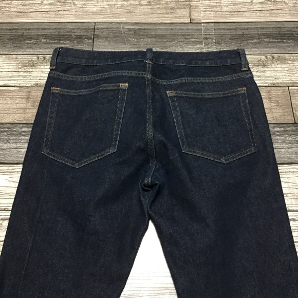 Everlane Uniform Skinny Jeans Men’s 31x30 Dark Wash Blue Indigo Stretch Organic - Picture 6 of 10